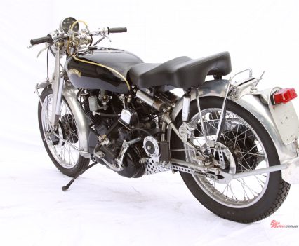 This bike was actually originally owned by Fritz Egli as his personal transport. It now resides in Sydney.