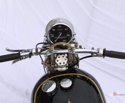 Not many bikes of the era had numbers going up that high on the speedo!