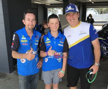 Garry McCoy is our head coach for the OJC series. I also got to meet Alex Briggs at Phillip Island.