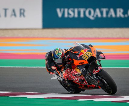 Brad Binder took top spot in Q1 at Qatar.