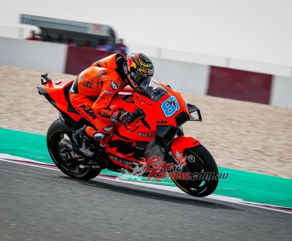 Remy Gardner scored his first premier class point in his maiden race, finishing 15th and fastest rookie.