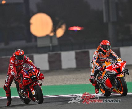 Marquz was towed to pole by Bagnia.