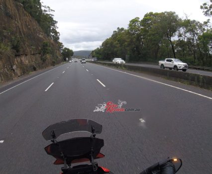 The right mirror LED lights up to let me know there is a car approaching on my right travelling quicker than I am going. I check the mirror and can't see it.