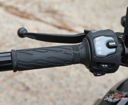 Standard Suzuki switchgear and dash navigation, if you can read the dash...