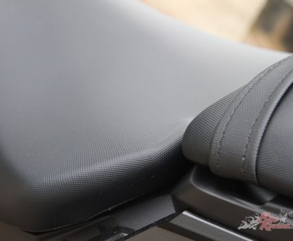 Nick did not test the pillion capabilities, which we generally don't get a chance to do anyway. Rider seat is good.