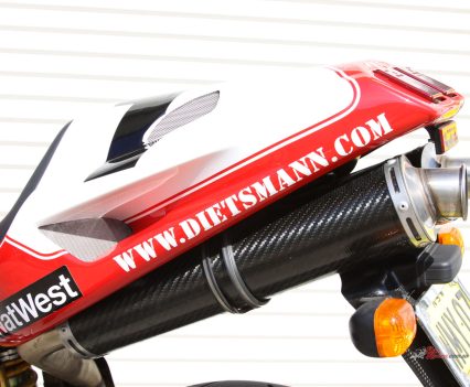 Single seat with Termi pipes.