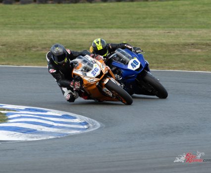 With two laps to go, the lap times dropped under one minute and Condon tried to push past Lynch, but could not find a gap. On the final lap he finally made a dive for second place.