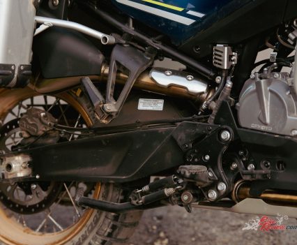 Despite the high road clearance, Nick noted that the centre-stand would scrape on the ground around corners.