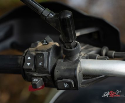 The left hand control panel is littered with buttons.