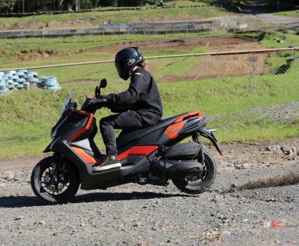 More suspension travel would've been good, the rear wheel skipped across the bumps...