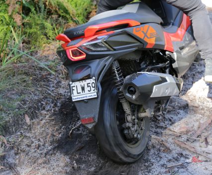 The CST's didn't enjoy the mud too much, struggling to find grip.