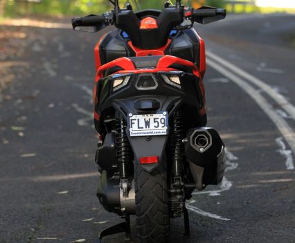 150/70-13 at the rear.