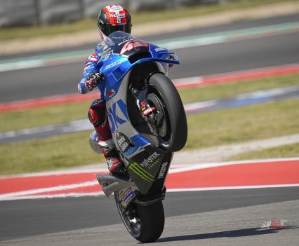 Bagnaia then took over in second before Joan Mir made it a Team Suzuki Ecstar 1-2 with four minutes left on Friday.