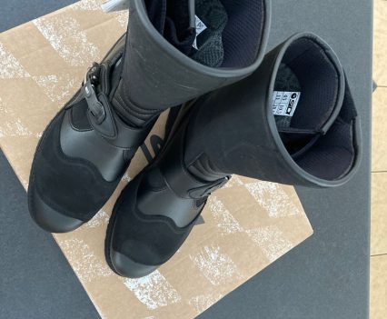 Nick had his fingers crossed that they were waterproof, given all the rain lately.