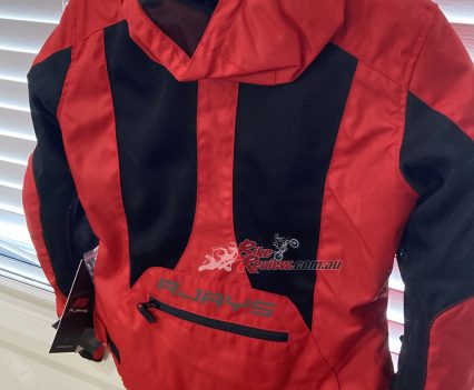 Breathable at the front...