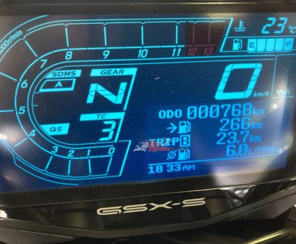 The dash is easier to read at night than during the day where it is nearly impossible! It is also far too busy..