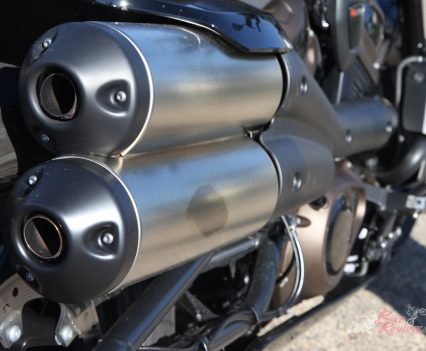 Way too quite, but the mufflers look cool and, well, I had no burning issues on my right leg.