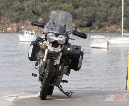 Wide bars for comfort.