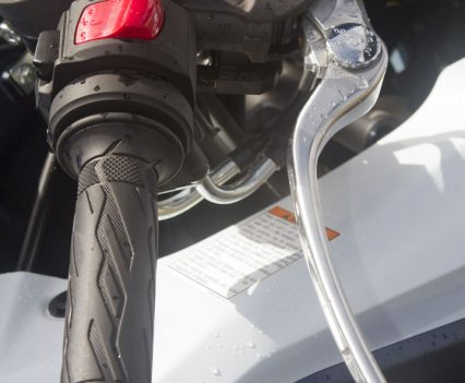 Adjustable brake lever.