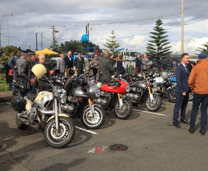 The ride wrapped up at Club Windang.