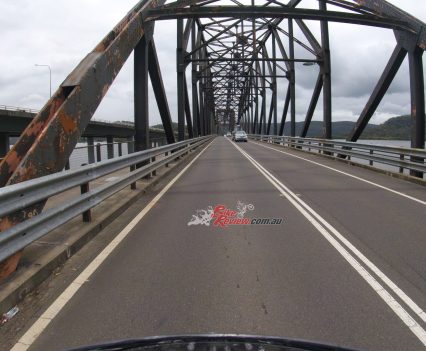 Cruising over the Brooklyn Bridge on the Old Road.