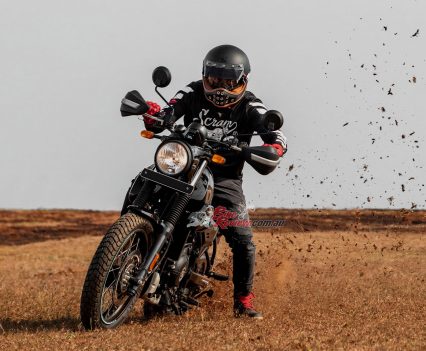 ...we are keen to see how the Scram 411 will hold up dirt!