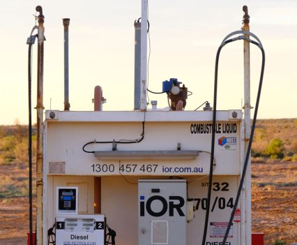 It looks like something out of Star Wars but it’s just the automatic diesel pump at Lyndhurst.