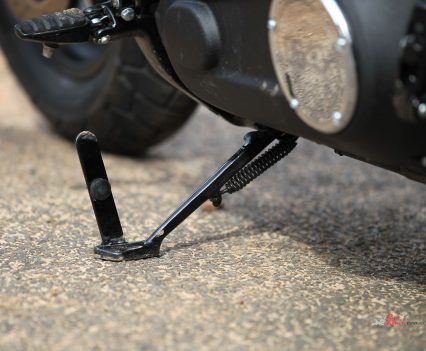 Famous Harley-Davidson "Jiffy stand".