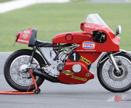 Funnily enough, the bike actually went faster without the fairing on. But the added protection aided riders in the heavy rain.