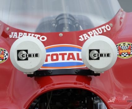 Twin externally-mounted Cibié headlamps.