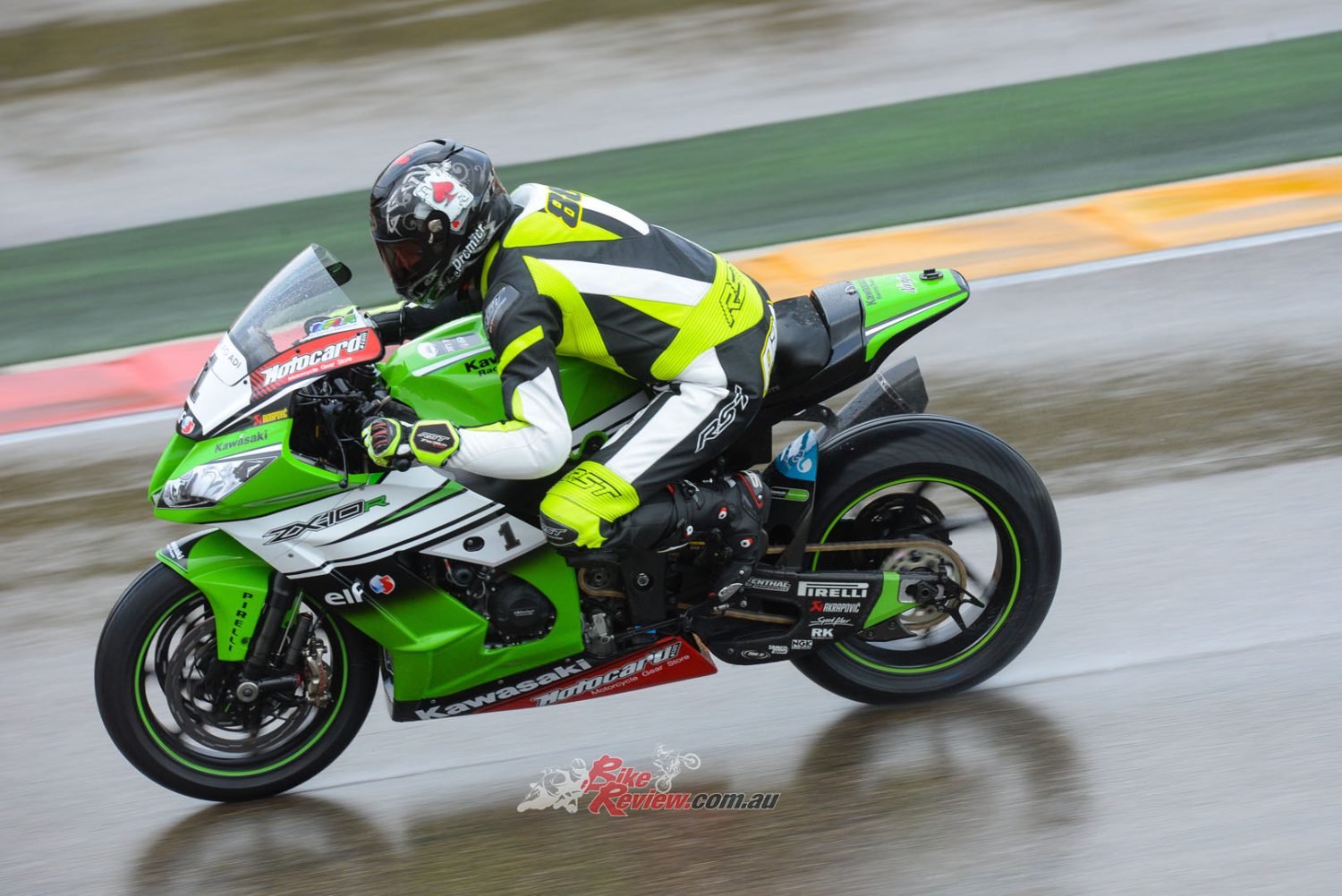 Even when you're freezing cold and wet you have to push through to enjoy the ride on a WorldSBK championship winning machine...