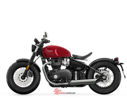 2023 Triumph Bonneville Bobber Red Hopper.
