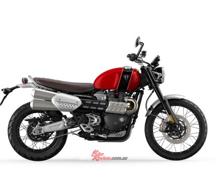 2023 Triumph Scrambler 1200 XC Carnival Red & Jet Black.