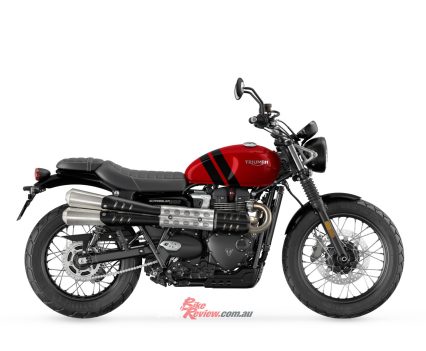 Triumph Scrambler 900 Carnival Red.