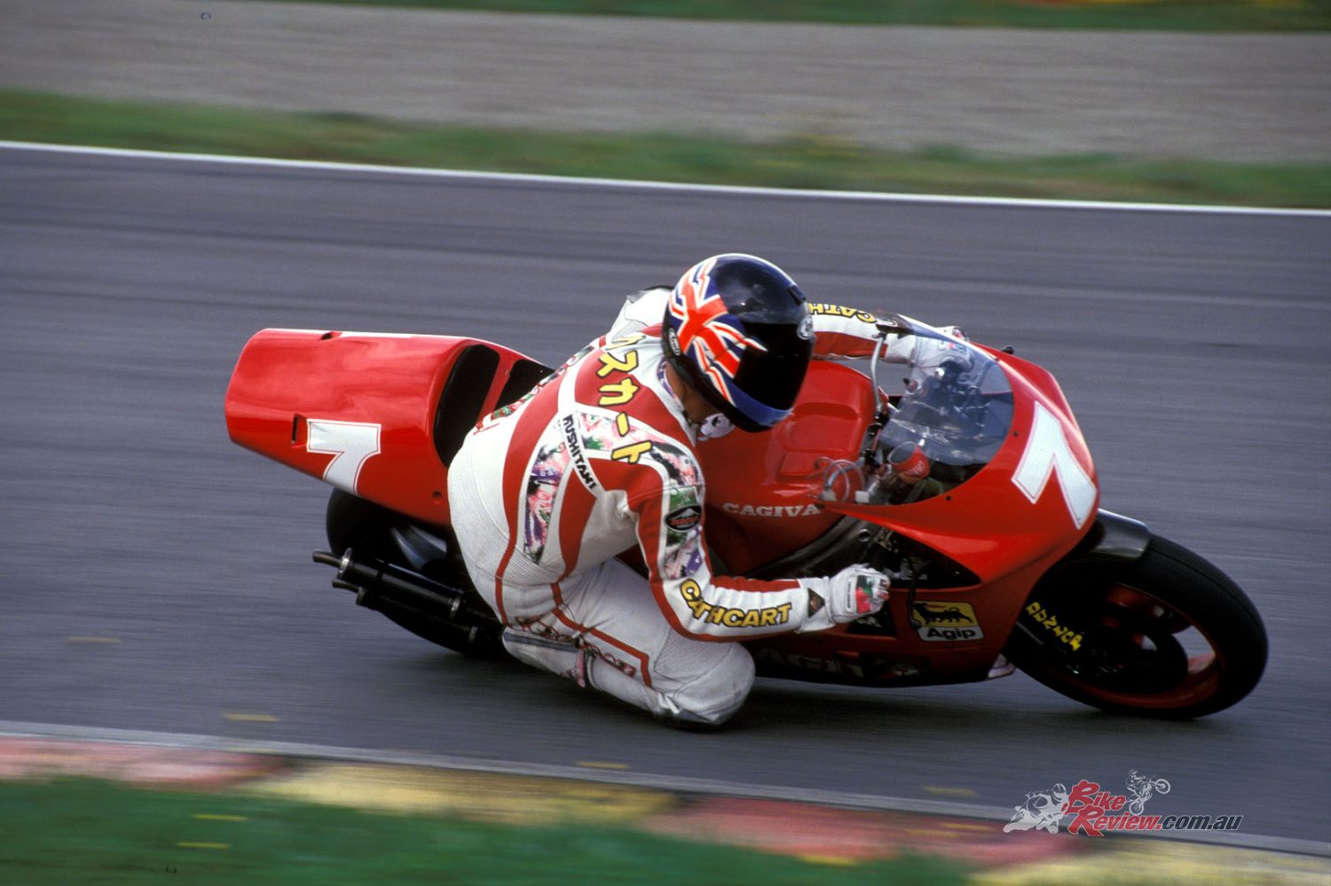 Poor Alan had to try and tame the wild beast on a patchy, drying track. Terrifying!