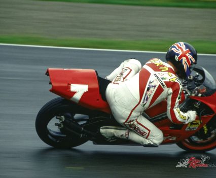 Alan reported that the Cagiva didn't quite have the revs of it's Japanese competition but was a drastic improvement over the brands earlier bikes.