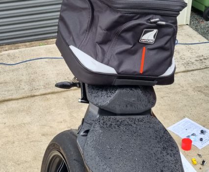 Forward facing Ventura luggage rack.