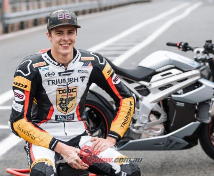 Daytona 200 champion racer Brandon Paasch participated in the final testing phase.