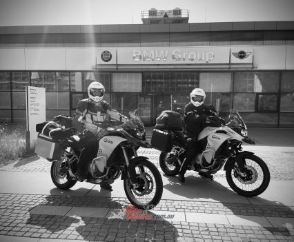 The BMW F 850 GS Adventure bikes are perfect.