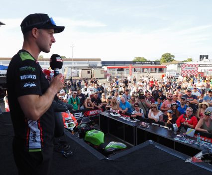 Across the UK Round, lots of riders donated items for auction or took part in a rider concert to raise money for charity.