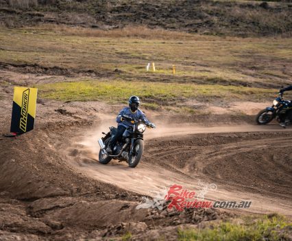 Josh Farrell was on hand with a mildly modified Scram 411 complete with Staintune exhaust