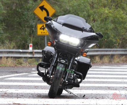 The Road Glide ST features a bigger fairing compared to the Street Glide ST.