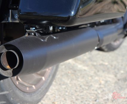 Even the exhaust got the chrome deleted.