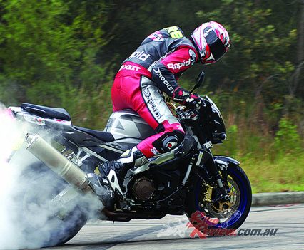 Back in the days when manufacturers would give us spare rear tyres for photoshoots!