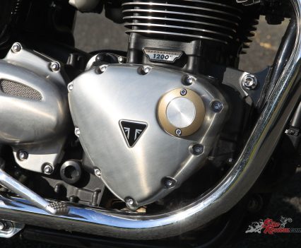 Brushed aluminium covers.