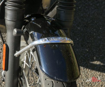 Subtle Triumph badging everywhere.