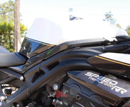 Aluminium twin spar frame.