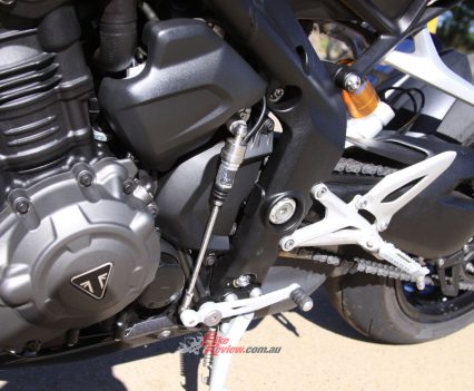 Quick-shifter as standard.