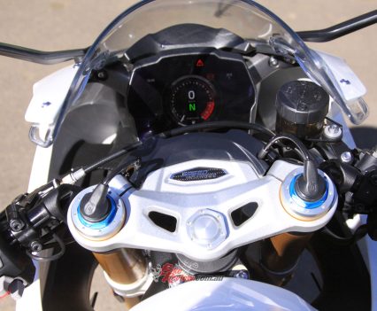 Adjusted through the dash.