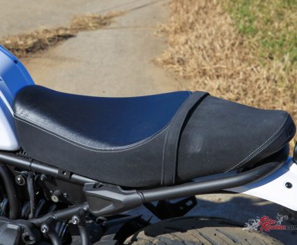 Long, comfortable seat.